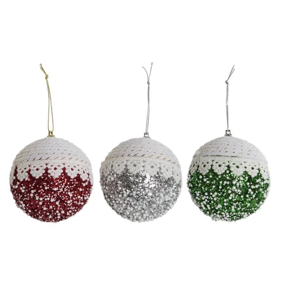 Dekoráció akasztós 8x8x8 cm 3 féle