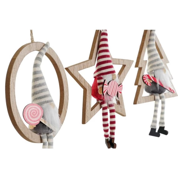 Dekoráció akasztós 16,5x4x30 cm 3 féle