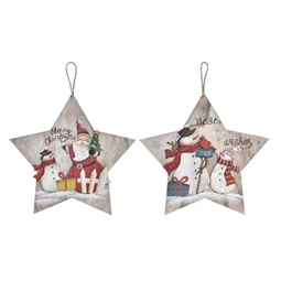 Dekoráció akasztós 32,5x1,5x31 cm 2 féle