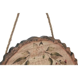 Dekoráció akasztós faszelet 20x1x27 cm 2 féle