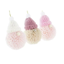 Dekoráció akasztós manó 5x5x16 cm 3 féle