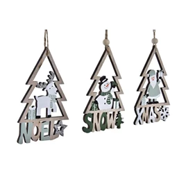 Dekoráció akasztós 7,7x0,5x12 cm 3 féle