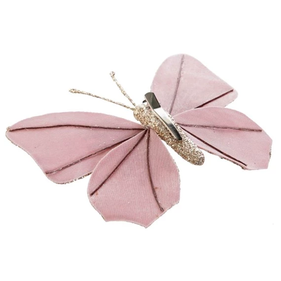 Dekoráció akasztós pillangó 11x3x13 cm 4 féle