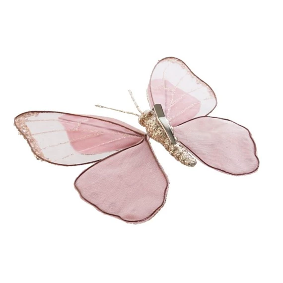 Dekoráció akasztós pillangó 15x3x18 cm 4 féle