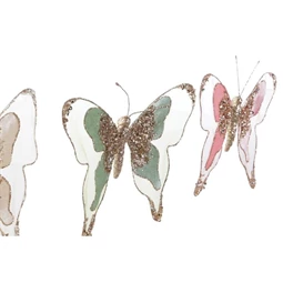 Dekoráció akasztós pillangó 16x3x20 cm 4 féle