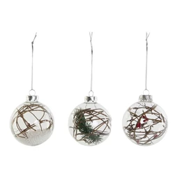 Dekoráció akasztós 8x8x9 cm 3 féle