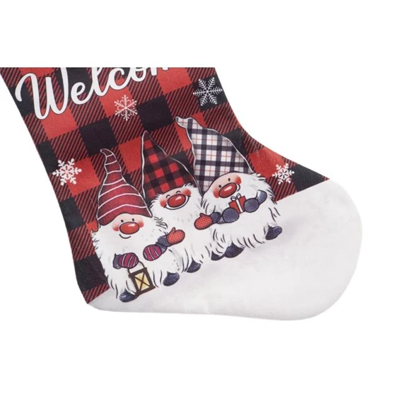 Dekoráció akasztós zokni 27x1x49 cm 2 féle