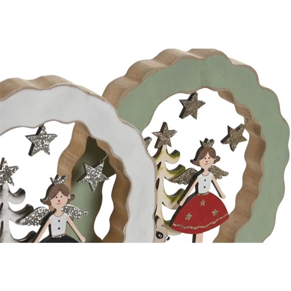 Dekoráció angyal 21x2,5x22 cm 2 féle