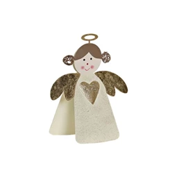 Dekoráció csipeszes angyal 10x3x12,5 cm