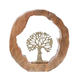 Dekoráció életfa 28x5x28 cm