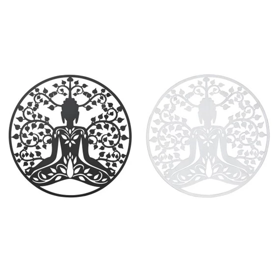 Dekoráció falra, Buddha 100x1x100 cm 2 féle