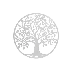 Dekoráció falra, LED-es fa minta 60x2x60 cm