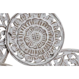 Dekoráció falra körök vésett 108x3,5x64 cm