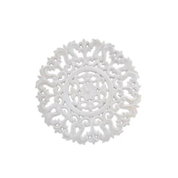 Dekoráció falra, népies, vésett 30x1,5x30 cm