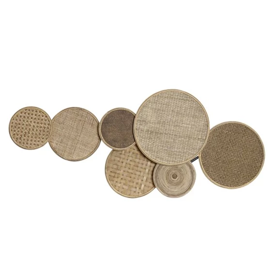 Dekoráció falra, tányérok 100x7x43 cm