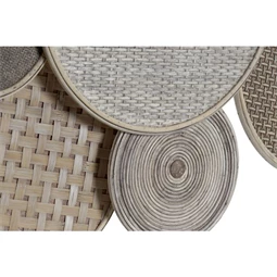 Dekoráció falra, tányérok 100x7x43 cm