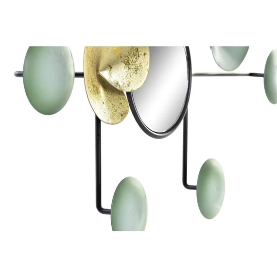 Dekoráció falra, tükörrel, tavirózsás 45x3x30 cm