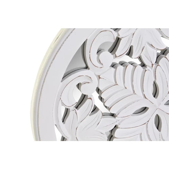 Dekoráció falra, tükörrel, virágos 40x1,5x40 cm