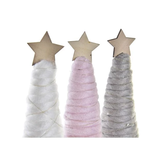 Dekoráció fenyő 10x10x42 cm 3 féle