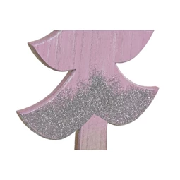 Dekoráció fenyőfa, glitteres 20x6x39,5 cm