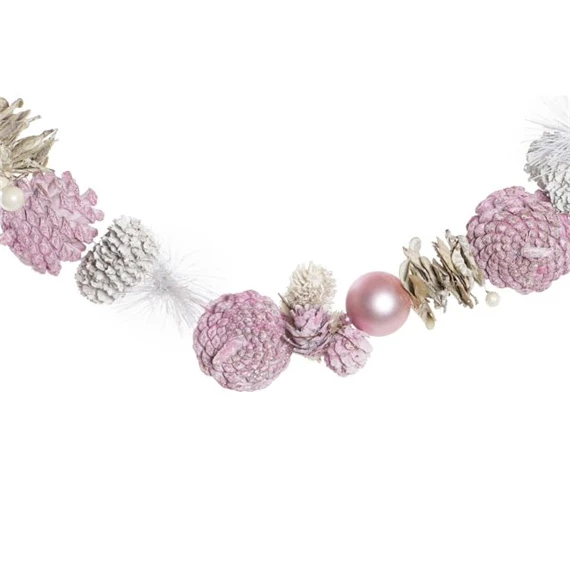 Dekoráció girland tobozos 8x8x150 cm