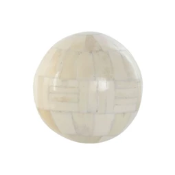 Dekoráció gömb csíkos 10x10x10 cm