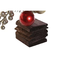 Dekoráció gömbökkel 20x20x60 cm