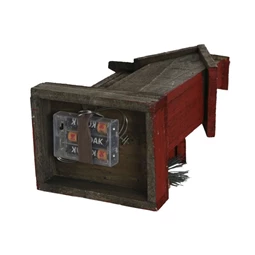 Dekoráció ház, LED-es 15x12x40 cm 2 féle