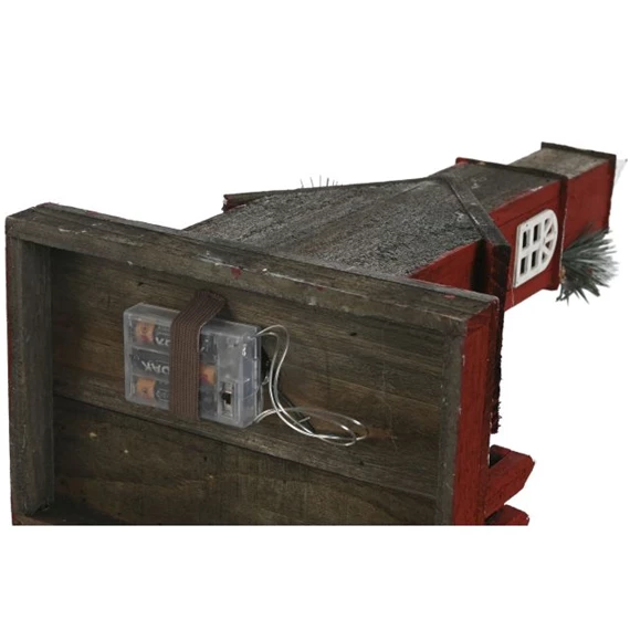 Dekoráció ház, LED-es 27x18x56 cm 2 féle