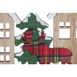 Dekoráció házak 45x4x14 cm 2 féle