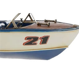 Dekoráció jármű csónak 31,5x14x13 cm 2 féle