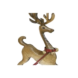 Dekoráció rénszarvas szánnal 86x14,5x57 cm
