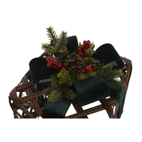 Dekoráció szett ajándékdoboz 30 LED-es 26x26x30 cm S/3