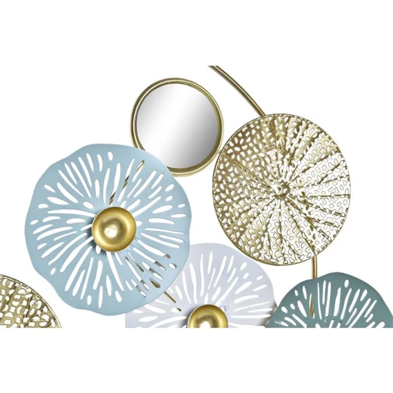 Dekoráció tükörrel, tavirózsás 44x8x46 cm