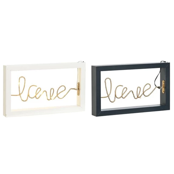Dekoráció világító "LOVE" felirat 25x3,5x15 cm 2 féle