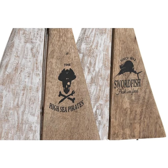 Dekoráció vitorlás 37,5x10x48 cm 2 féle