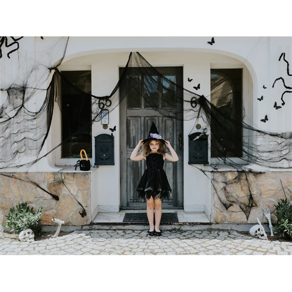 Dekorációs anyag sima fekete 0,72x9,8 m