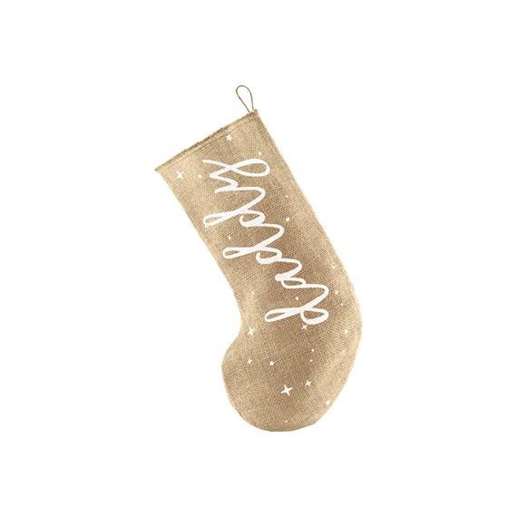 Dekorációs zokni daddy fehér 23x39,5 cm