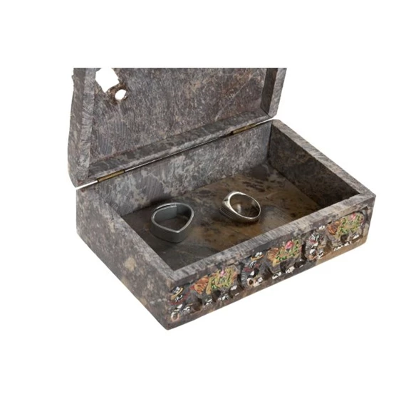 Doboz elefánt mintával 15x10x5,5 cm