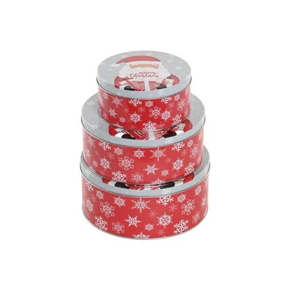 Doboz szett Mikulás mintával 20x20x9 cm