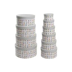 Doboz szett kerek 37,5x37,5x18 cm S/10