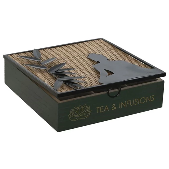 Doboz teás 24x24x7 cm