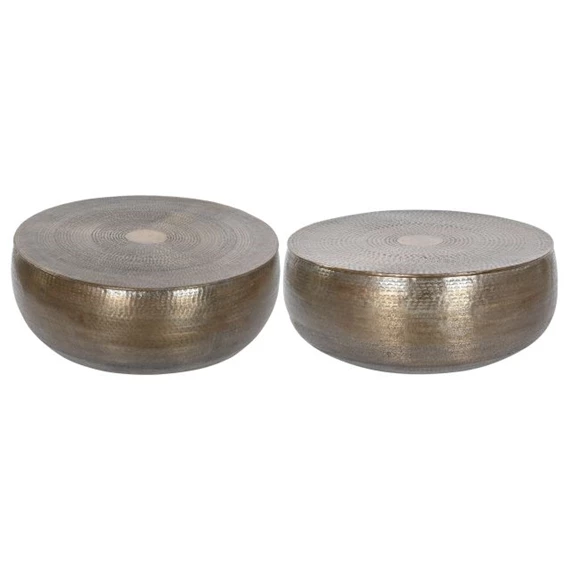 Dohányzóasztal szett 120x120x45 cm S/2