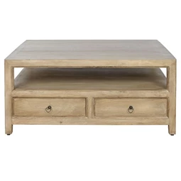 Dohányzóasztal fiókkal 100x100x45 cm