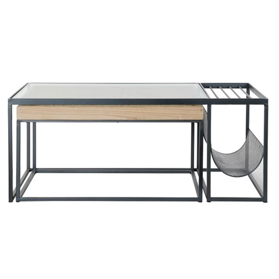 Dohányzóasztal szett 110x60x45 cm S/2