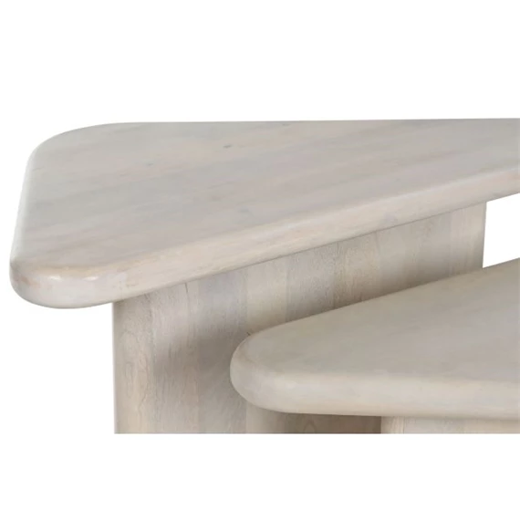 Dohányzóasztal szett háromszög alakú 85x60x47 cm S/2