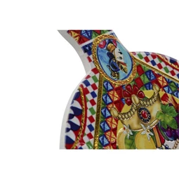 Edényalátét arc mintás 18x23x1 cm 4 féle