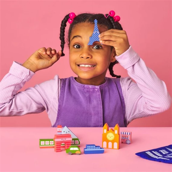 Építőkocka készlet fából, Párizs