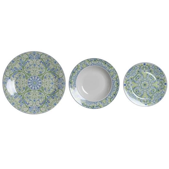 Étkészlet mozaikos 27x27x3 cm S/18