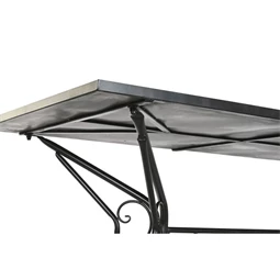 Étkezőasztal kovácsoltvas mozaik mintával 140x70x75,5 cm